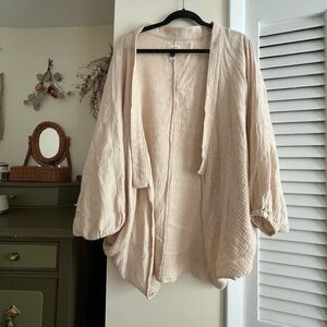 Universal Thread Light Tan Open Cardigan